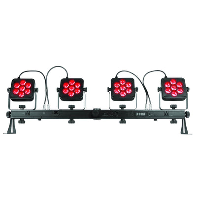 Chauvet DJ 4Bar Flex T USB LED RGB DMX Light Effect System w/ Footswitch & Case
