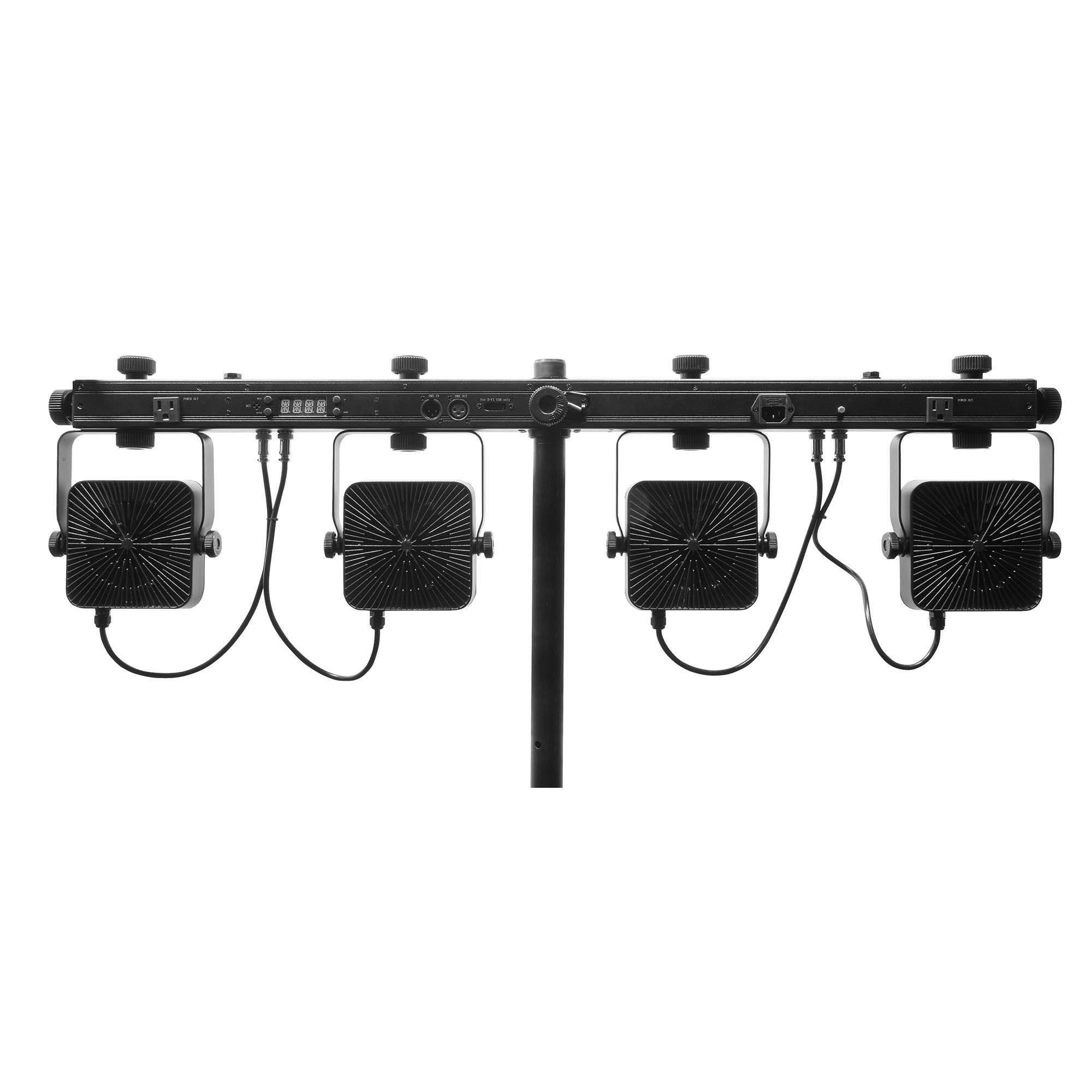 Chauvet DJ 4Bar Flex T USB LED RGB DMX Light Effect System w/ Footswitch & Case