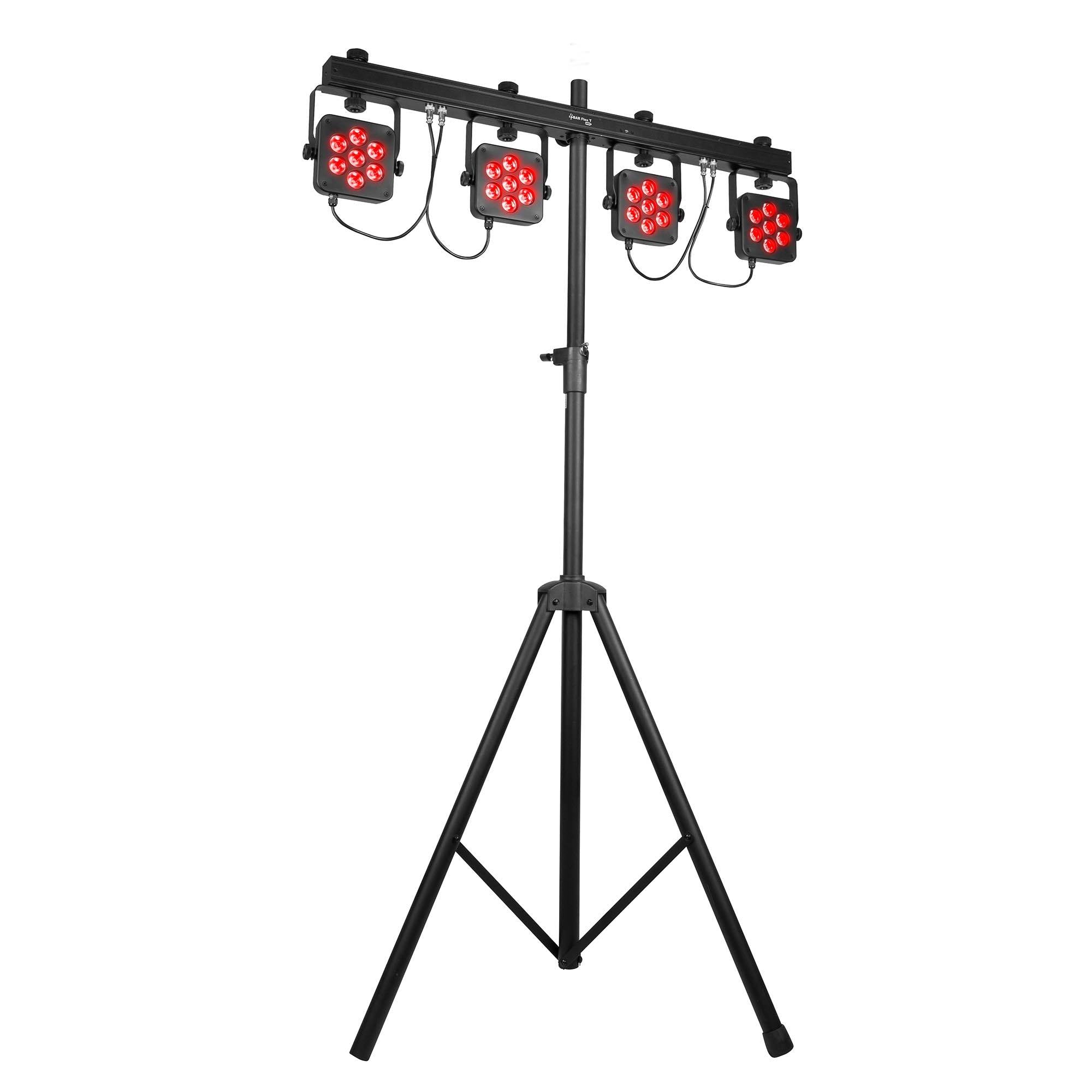 Chauvet DJ 4Bar Flex T USB LED RGB DMX Light Effect System w/ Footswitch & Case