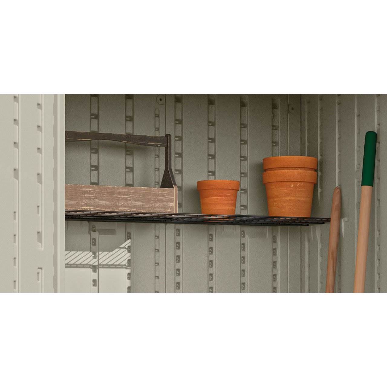 Suncast BMSA7S Vertical Storage Shed Metal Wire Shelf Rack Shelving (4 Pack)
