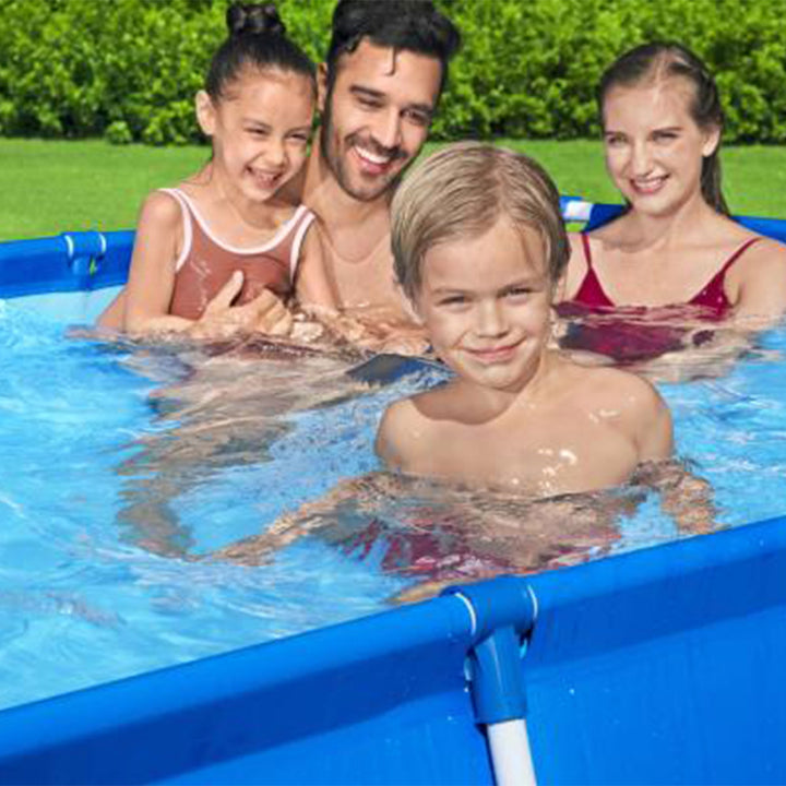 Bestway 8.5t x 5.5ft x 24in Rectangular Above Ground Pool Frame with Filter Pump - VMInnovations