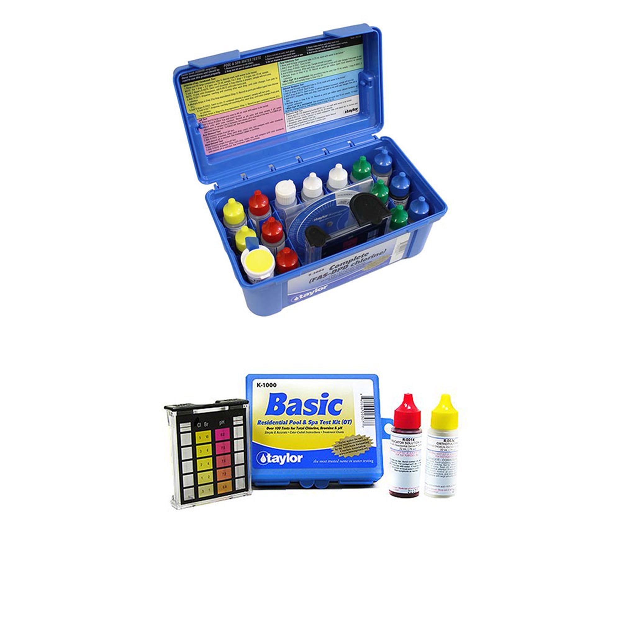 Taylor K2006 Complete Swimming Pool Chlorine Test Kit w/ Additional Basic Kit - VMInnovations