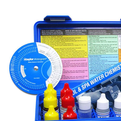 Taylor K2005 Pool Chlorine Bromine Alkalinity Test Kit w/ Additional Basic Kit - VMInnovations