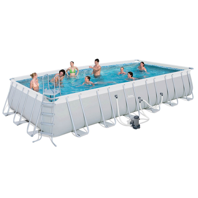 Bestway 24ft x 12ft x 52in Above Ground Swimming Pool Set w/ Cartridges (2 Pack) - VMInnovations