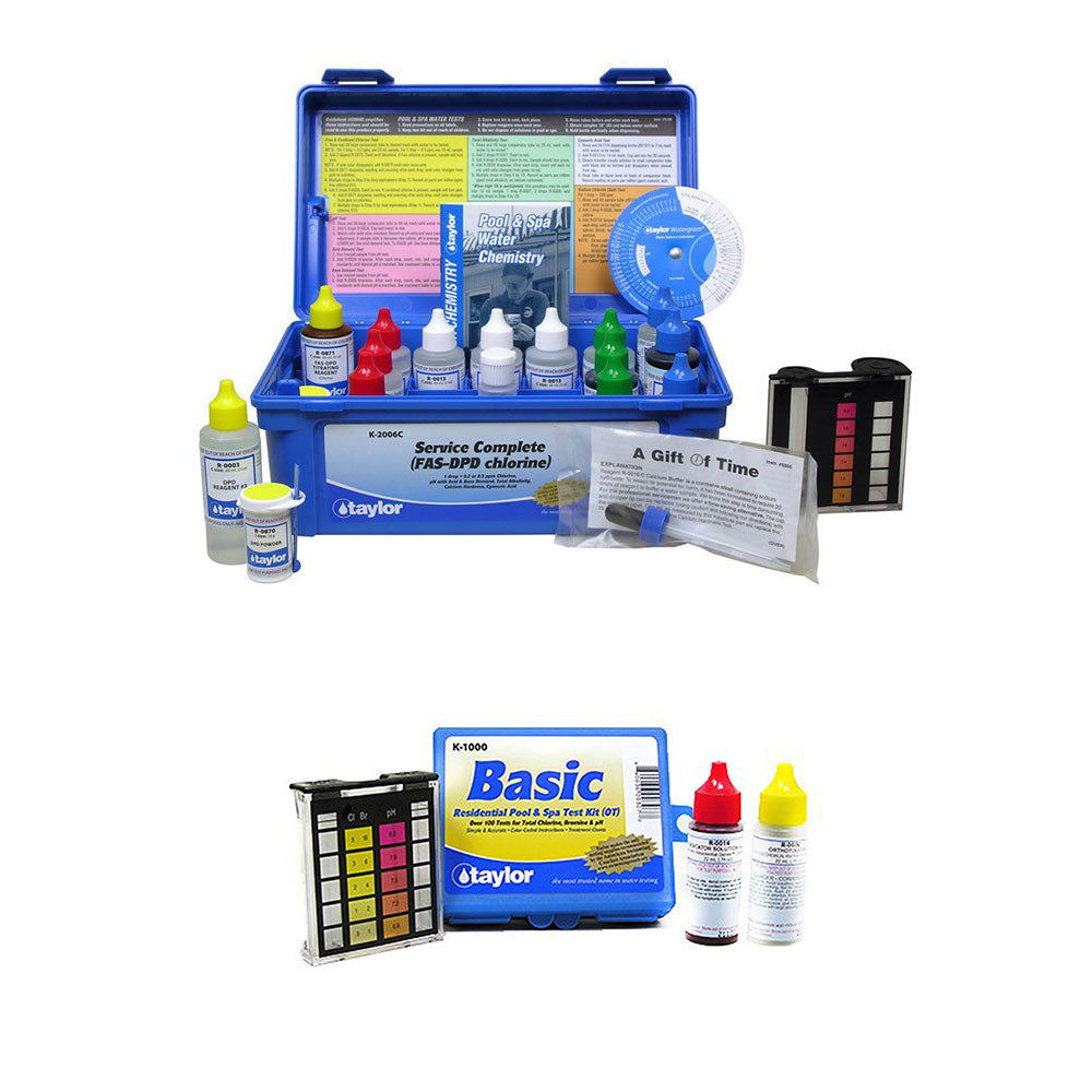 Taylor K-2006C Complete Swimming Pool Chlorine Test Kit w/ Additional Basic Kit - VMInnovations