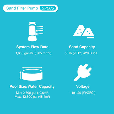 Intex 2100 GPH Pool Sand Filter Pump with Krystal Clear Saltwater System - VMInnovations