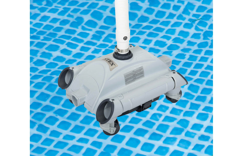 Intex 2100 GPH Above Ground Pool Sand Filter Pump w/ Automatic Pool Vacuum - VMInnovations