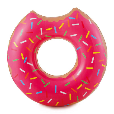 Summer Waves Elite 24' x 52" Frame Pool Set + Giant Frosted Donut Pool Floats - VMInnovations