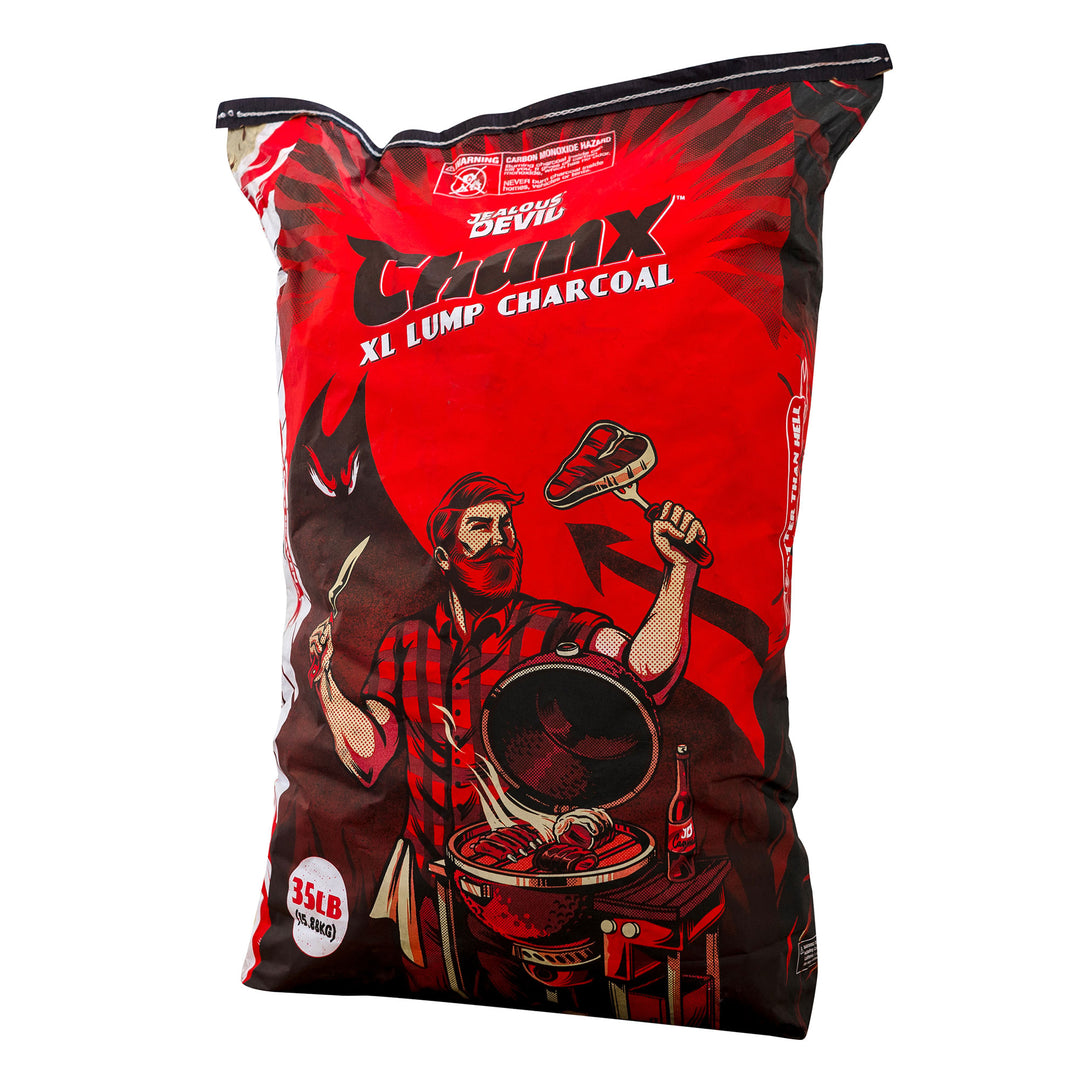 Jealous Devil Natural Hardwood Wood Lump Grill Charcoal, 35 Pounds (4 Pack)