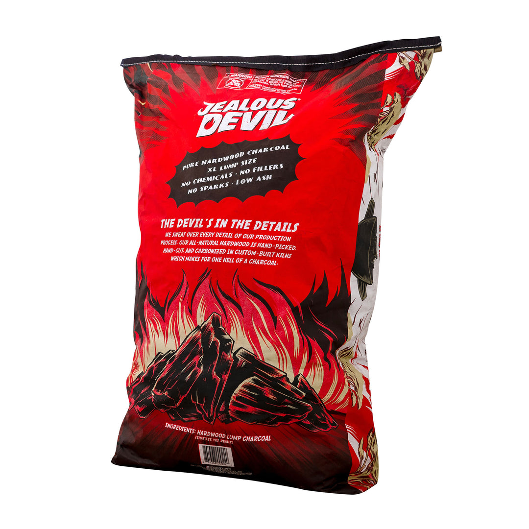 Jealous Devil Natural Hardwood Wood Lump Grill Charcoal, 35 Pounds (4 Pack)