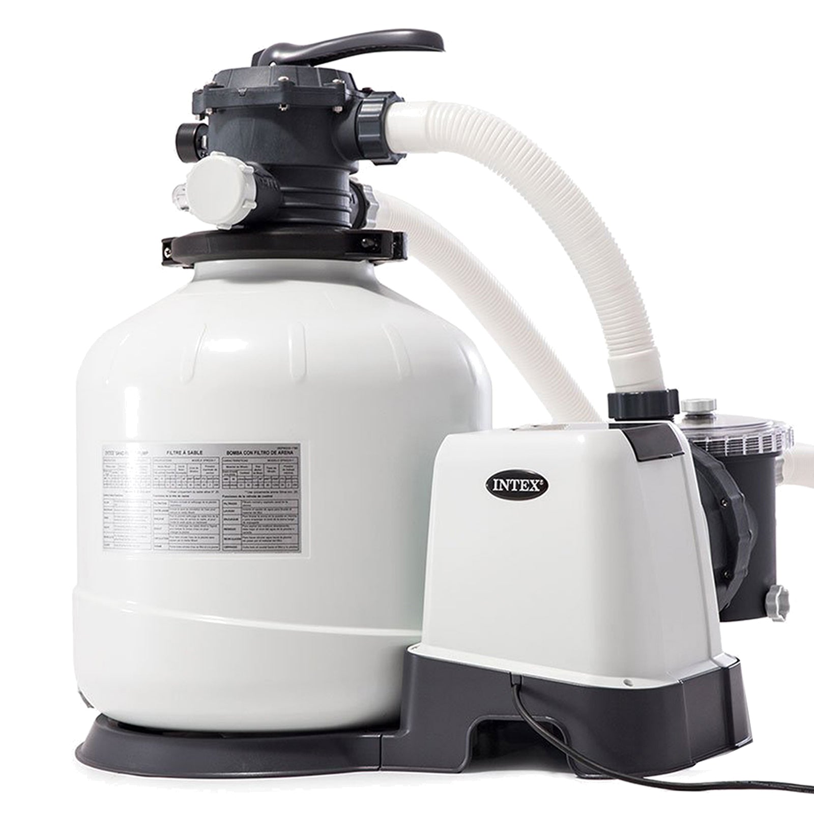 Intex 3000 Sand Filter Pump and Automatic Vacuum Cleaner for Above Ground Pools - VMInnovations