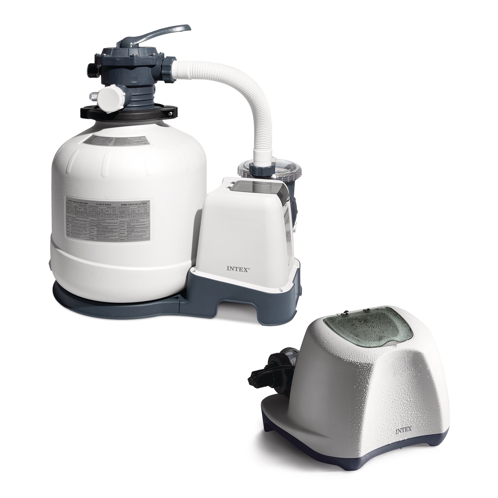 Intex 3000 GPH Sand Filter Pump and Saltwater System for Above Ground Pools - VMInnovations
