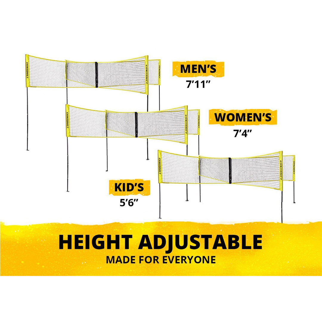 CROSSNET Four Square Volleyball Net with Carrying Backpack & Ball (For Parts) - VMInnovations
