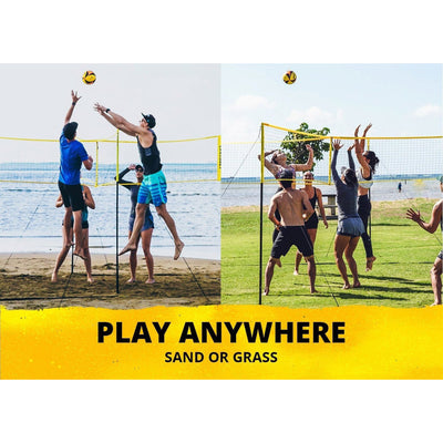 CROSSNET Four Square Volleyball Net and Game Set with Backpack & Ball (Damaged) - VMInnovations