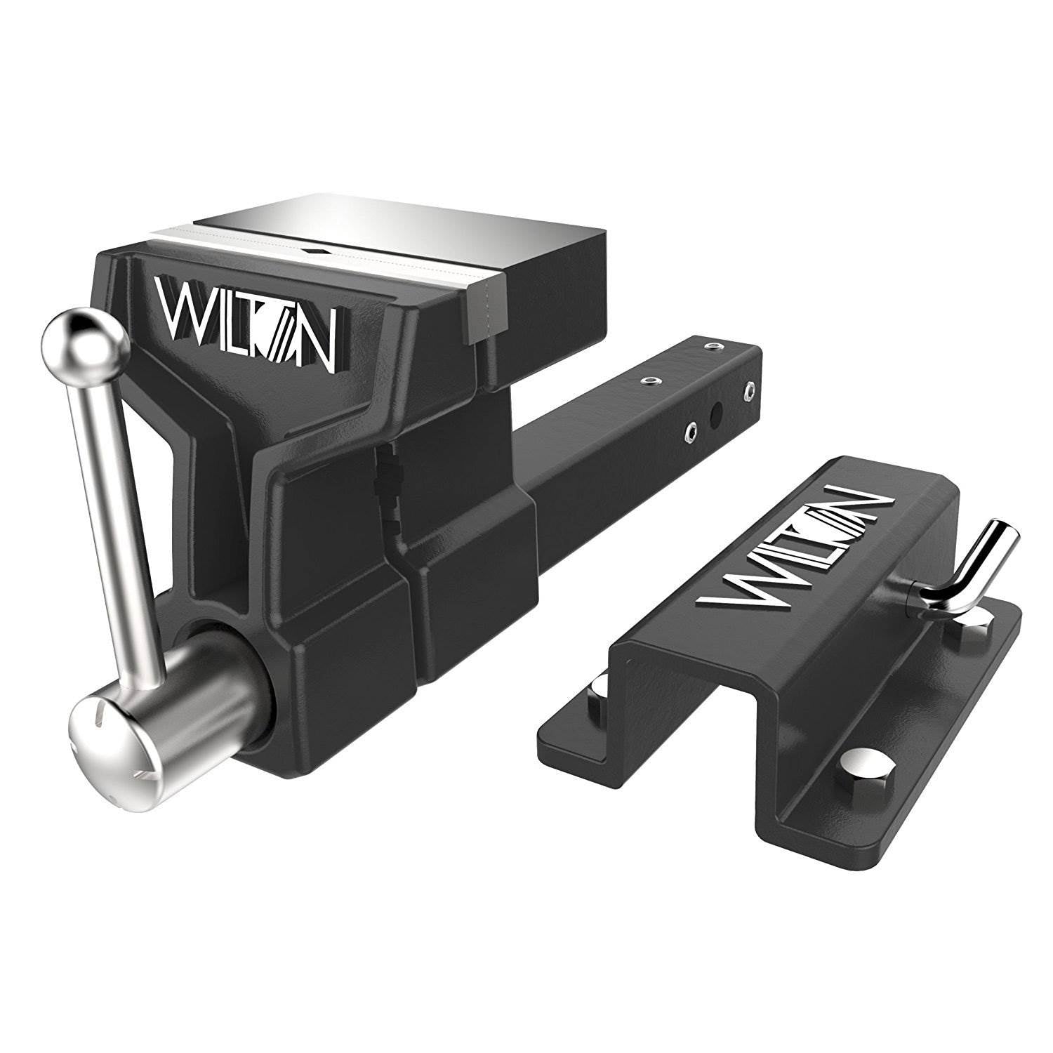 Wilton 10010 6 Inch Steel Hitch Mounted Vise w/ 3 Piece BASH Hammer Set Kit