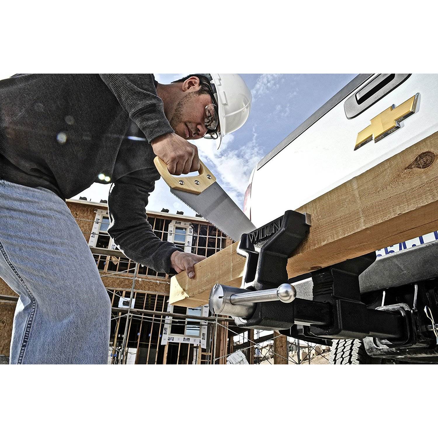 Wilton 10010 6 Inch Jaw Steel Anvil Hitch Mounted Vise w/ 10 Pound Sledge Hammer