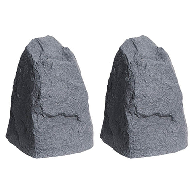 Algreen Rock Cover Decor Weatherproof Outdoor Garden Accent, Granite (2 Pack) - VMInnovations