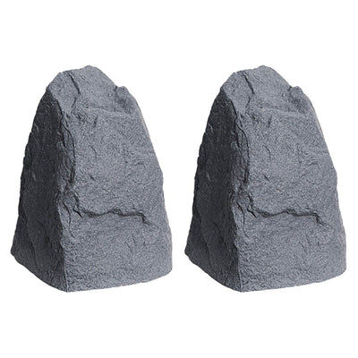 Algreen Rock Cover Decor Weatherproof Outdoor Garden Accent, Granite (2 Pack)