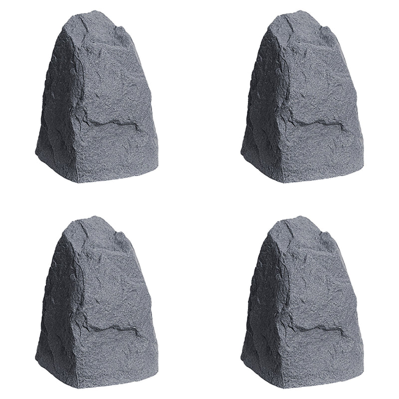 Algreen Rock Cover Decor Weatherproof Outdoor Garden Accent, Granite (4 Pack)