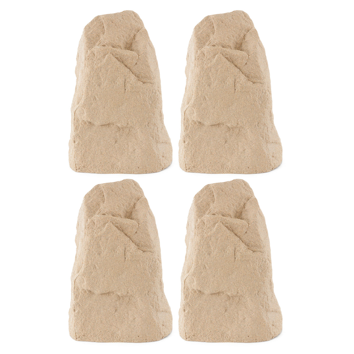 Algreen Receptacle Rock Decorative Outdoor Garden Accent Sandstone (4 Pack)