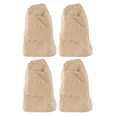 Algreen Receptacle Rock Decorative Outdoor Garden Accent Sandstone (4 Pack)