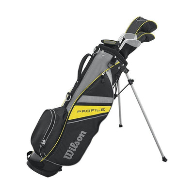 Wilson Profile Complete Junior Right Hand Golf Club Set w/Yellow Bag (2 Pack)