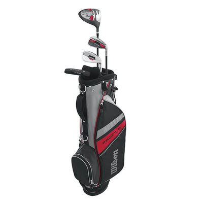 Wilson Profile Complete Small Junior Right Hand Golf Set w/Red Golf Bag (2 Pack)