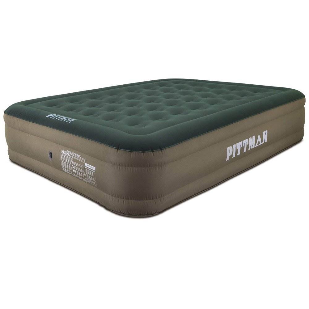 Napier Backroadz 13 Series 3 Season Full Size Long Truck Bed 2 Person Camp TentPittman Outdoors 16 Inch Queen Air Mattress with Built in Rechargeable Pump, Tan