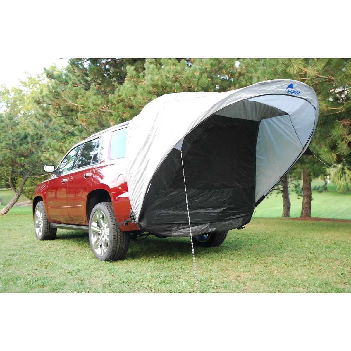 Napier Sportz 61500 SUV Tailgate Tent w/ GrayAirbedz Truck Bed Air Mattress