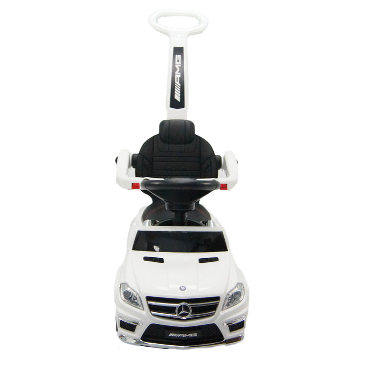 Best Ride On Cars 4 in 1 Mercedes Push Car, Stroller, & Rocker, White (Open Box)