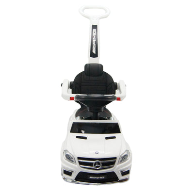 Best Ride On Cars Toddler 4-in-1 Mercedes Push Car Stroller w/ LED Lights, White