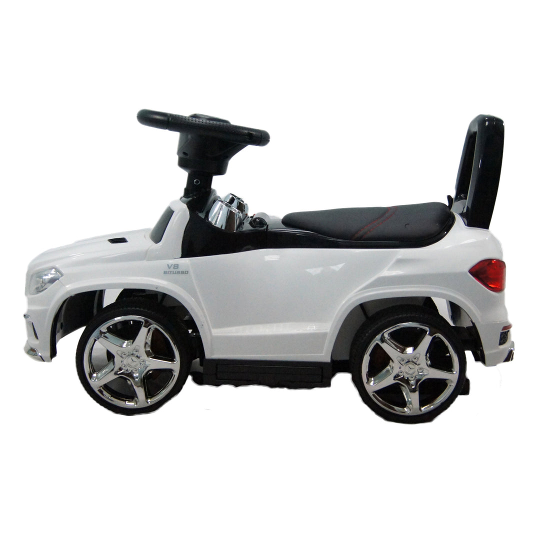 Best Ride On Cars 4 in 1 Mercedes Push Car, Stroller, & Rocker, White (Open Box)
