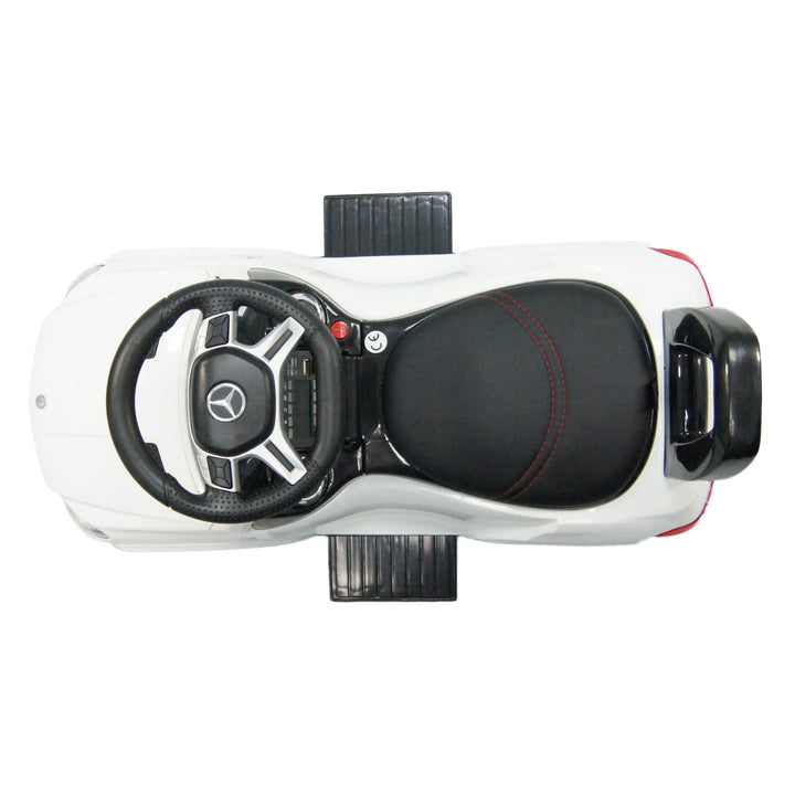 Best Ride On Cars 4 in 1 Mercedes Push Car, Stroller, & Rocker, White (Open Box)