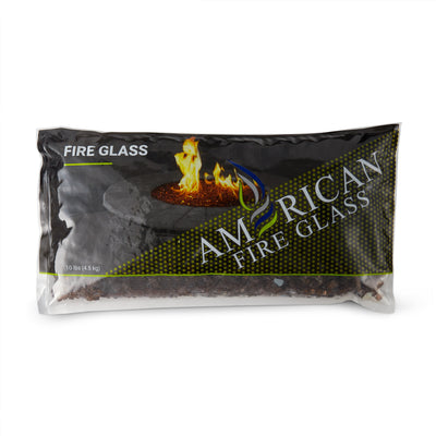 American Fire Glass 10 Pound Package 1/4 Inch Reflective Fire Glass, Copper