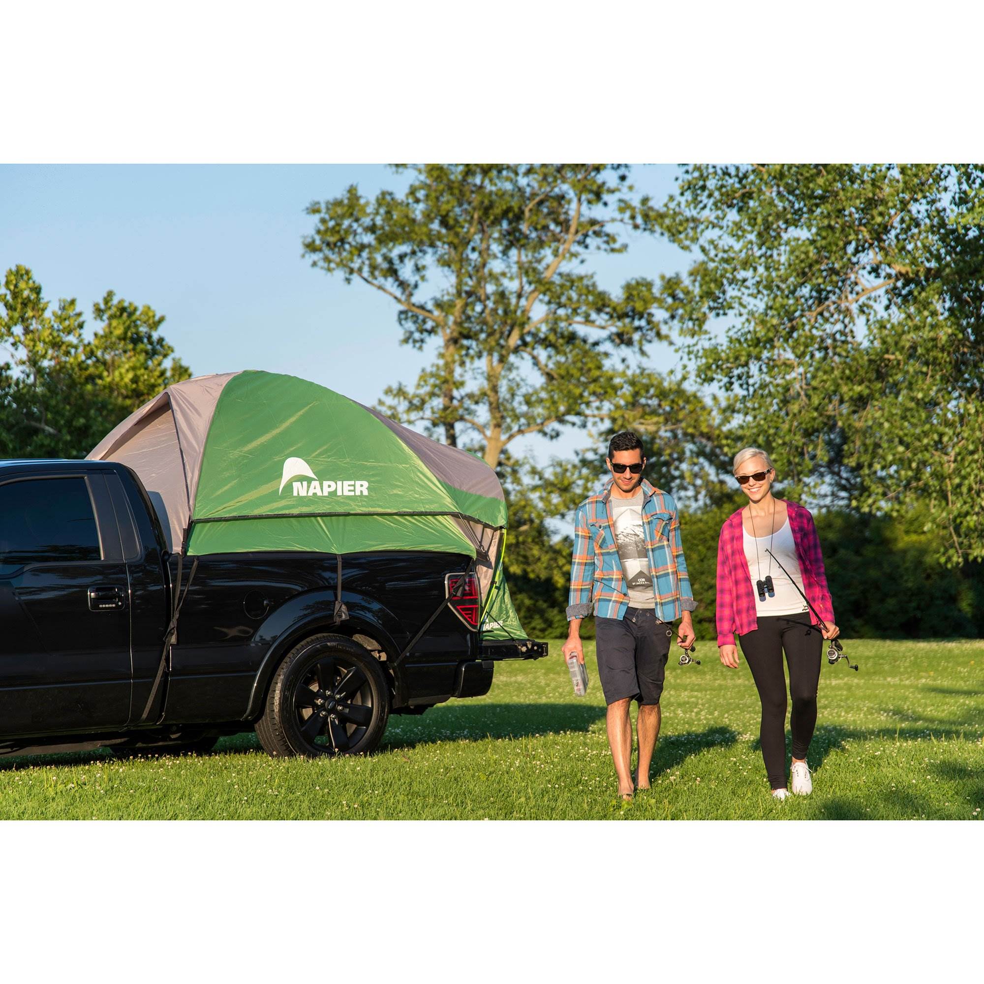 Napier Backroadz Truck Bed 2 Person Tent & AirBedz Truck Bed Air Mattress, Short