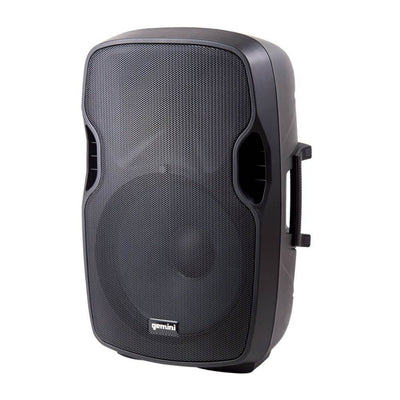 Gemini AS-15BLU Portable 15 Inch Active Powered Bluetooth PA Loudspeaker Speaker