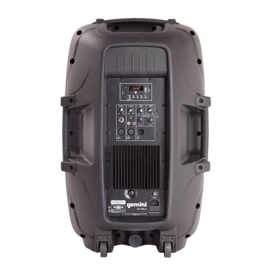 Gemini AS-15BLU Portable 15 Inch Active Powered Bluetooth PA Loudspeaker Speaker