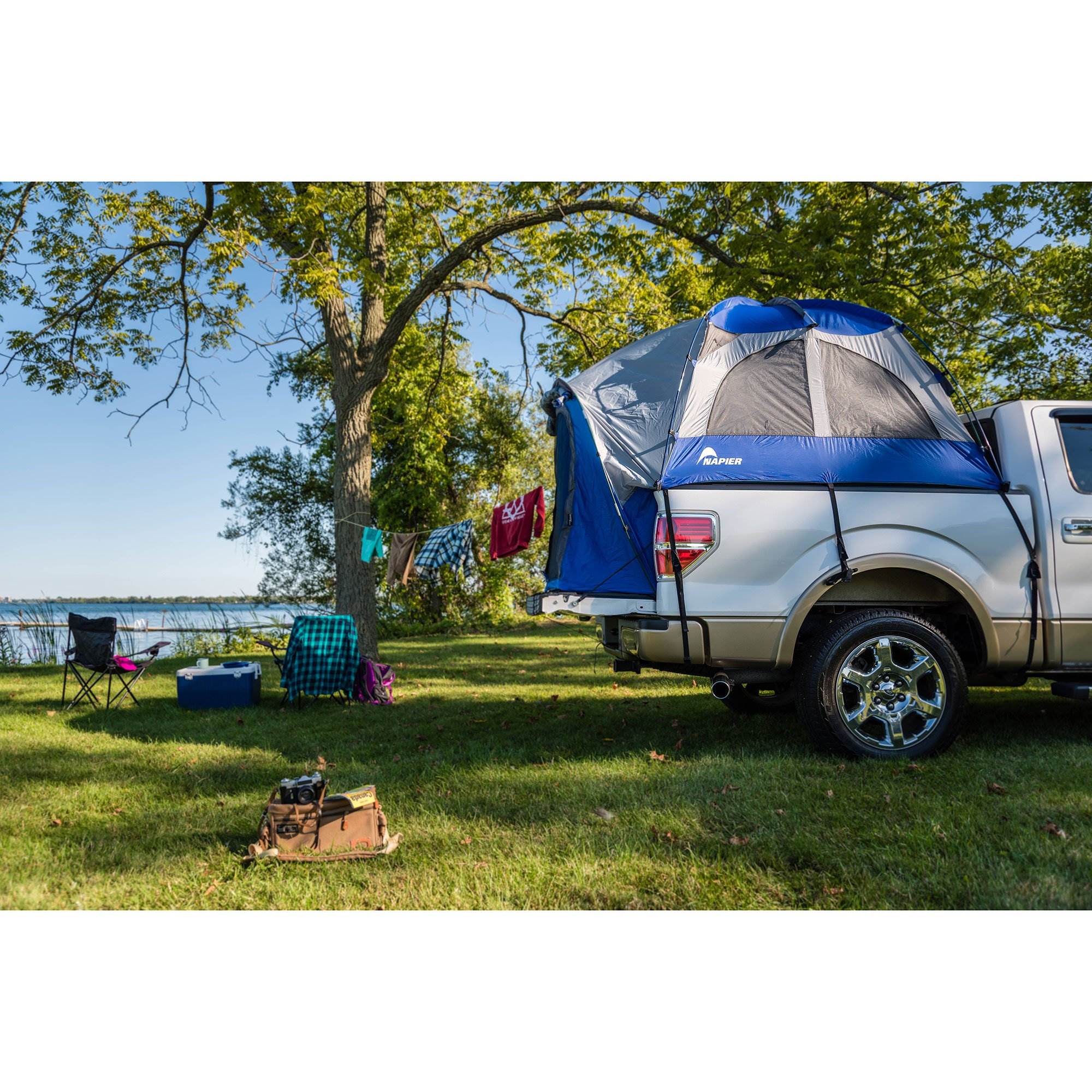 Napier Sportz Truck Bed Tent & GrayAirBedz Air Mattresses w/ Built In Pump