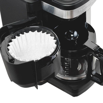 Hamilton Beach 12 Cup Coffee Maker w/ Breakfast Sandwich Maker & Recipe Book