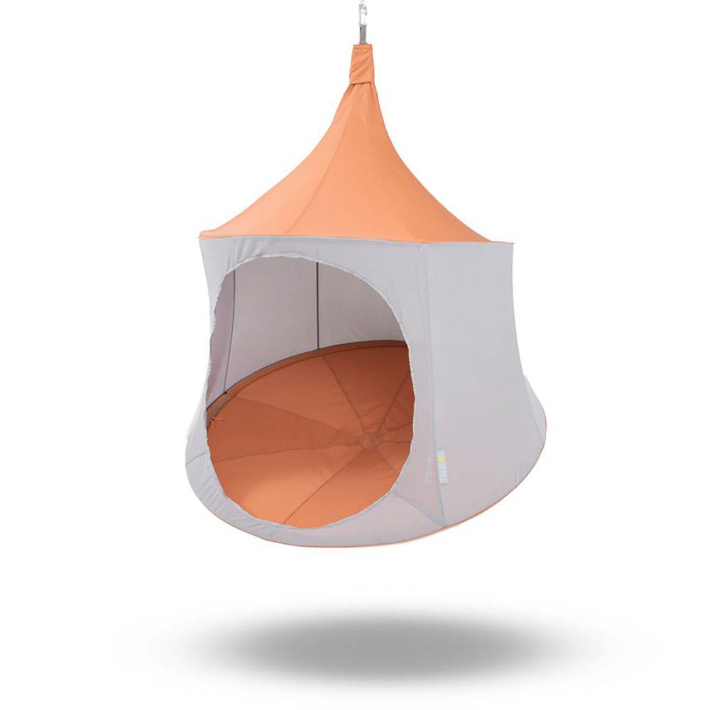 TreePod Cabana 5-Foot Tree Hanging Mesh Daybed, Terracotta w/ Net