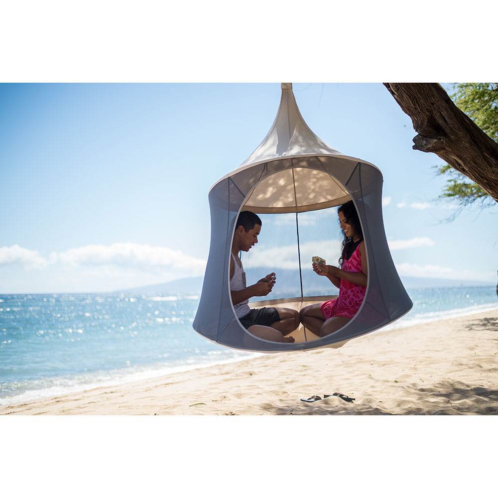 TreePod Cabana 5-Foot Tree Hanging Mesh Daybed, Terracotta w/ Net