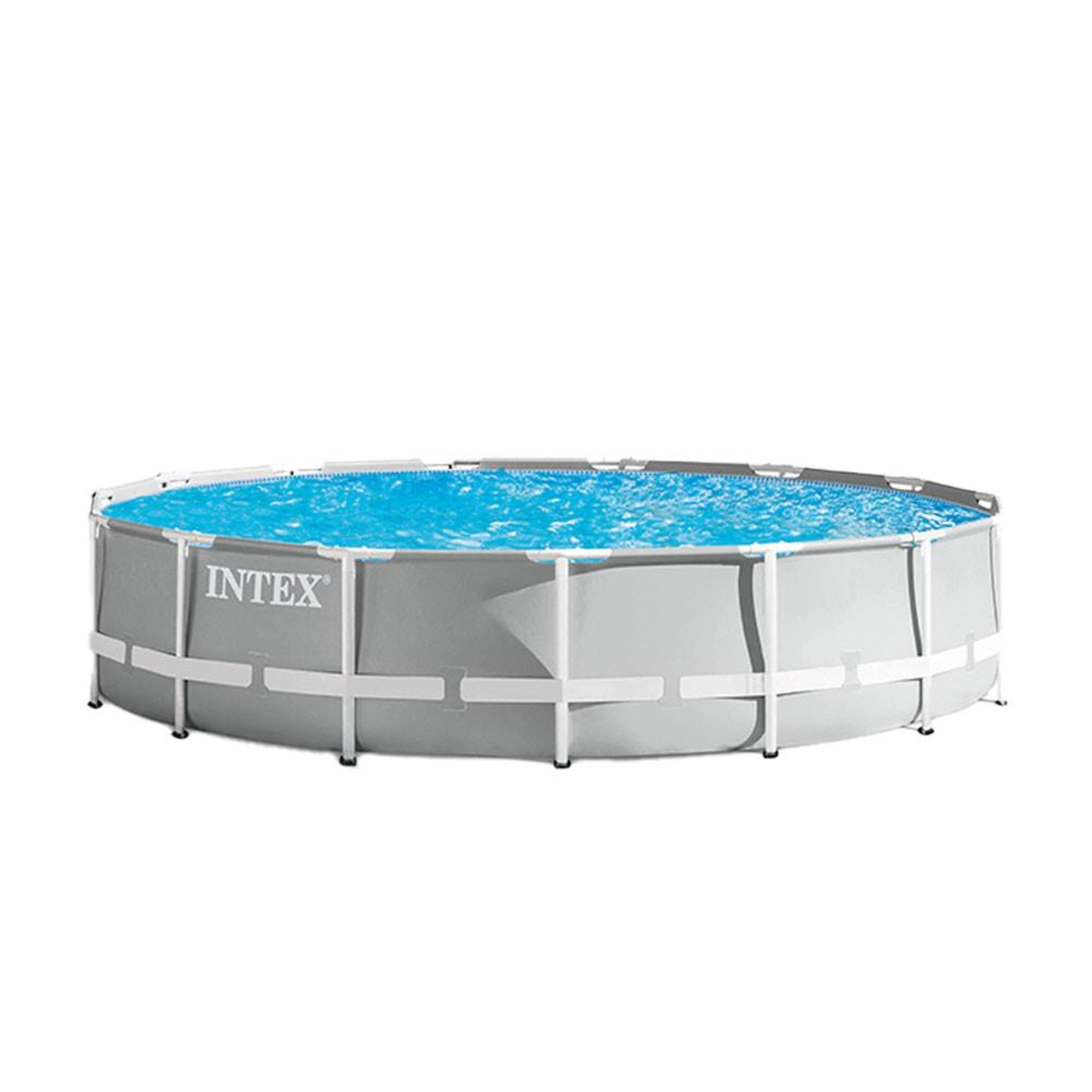 Intex 15 Foot Prism Frame Above Ground Pool w/ Taylor Pool Water Test Kit - VMInnovations