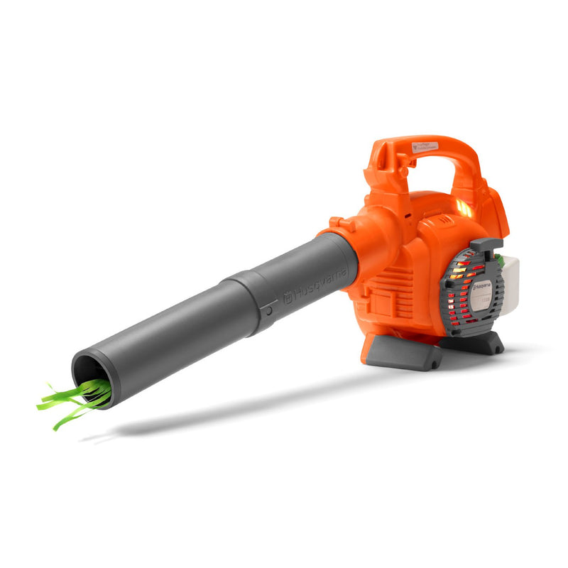 Husqvarna Kids Toy Battery Operated Lawn Leaf Blower (2 Pack) & Lawn Trimmer