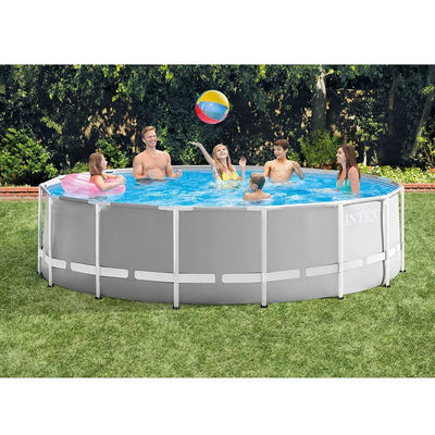Intex 15ft x 48in Prism Frame Round Pool & Taylor Chlorine pH Alkaline Test Kit