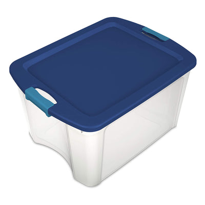 Sterilite 18 Gallon Latch and Carry Storage Tote Box Container (Open Box)