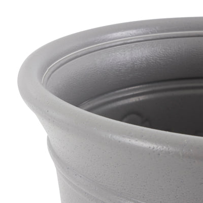 Suncast 300-Foot Heavy Duty 5-Gallon Decorative Garden Hose Pot, Gray (6 Pack)