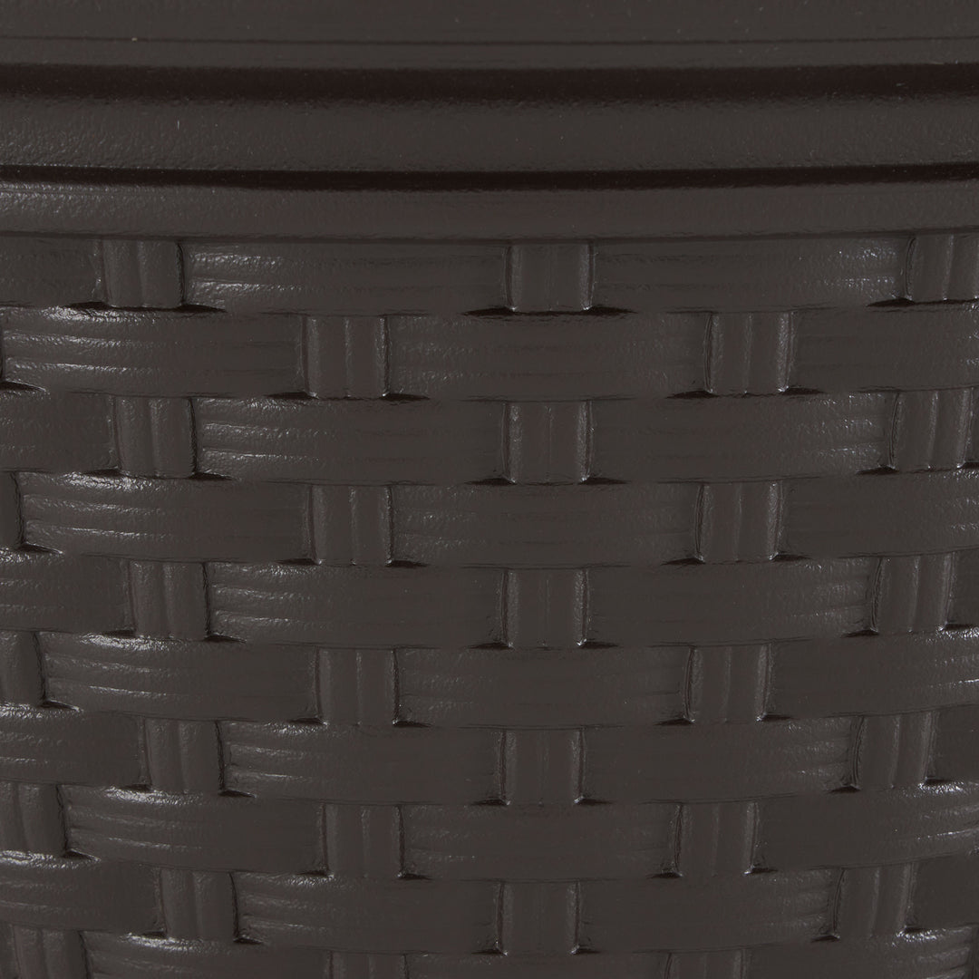 Suncast 100 Foot Resin Wicker Garden Water Hose Storage Holder Pot (6 Pack)