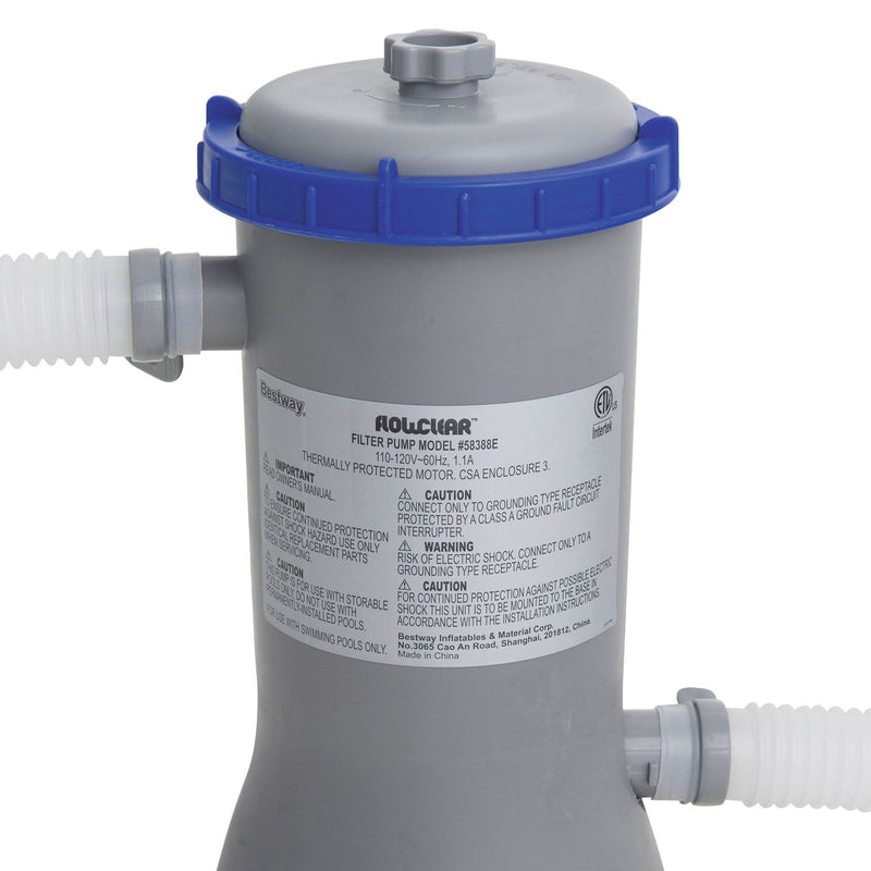 Bestway Anti Microbial Type III Pool Filter Cartridge (12 Pack)w/Above Pool Pump