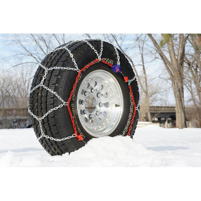 Auto-Trac Series 1500 Pickup Truck/SUV Traction Snow Tire Chains, Pair (2 Pack)