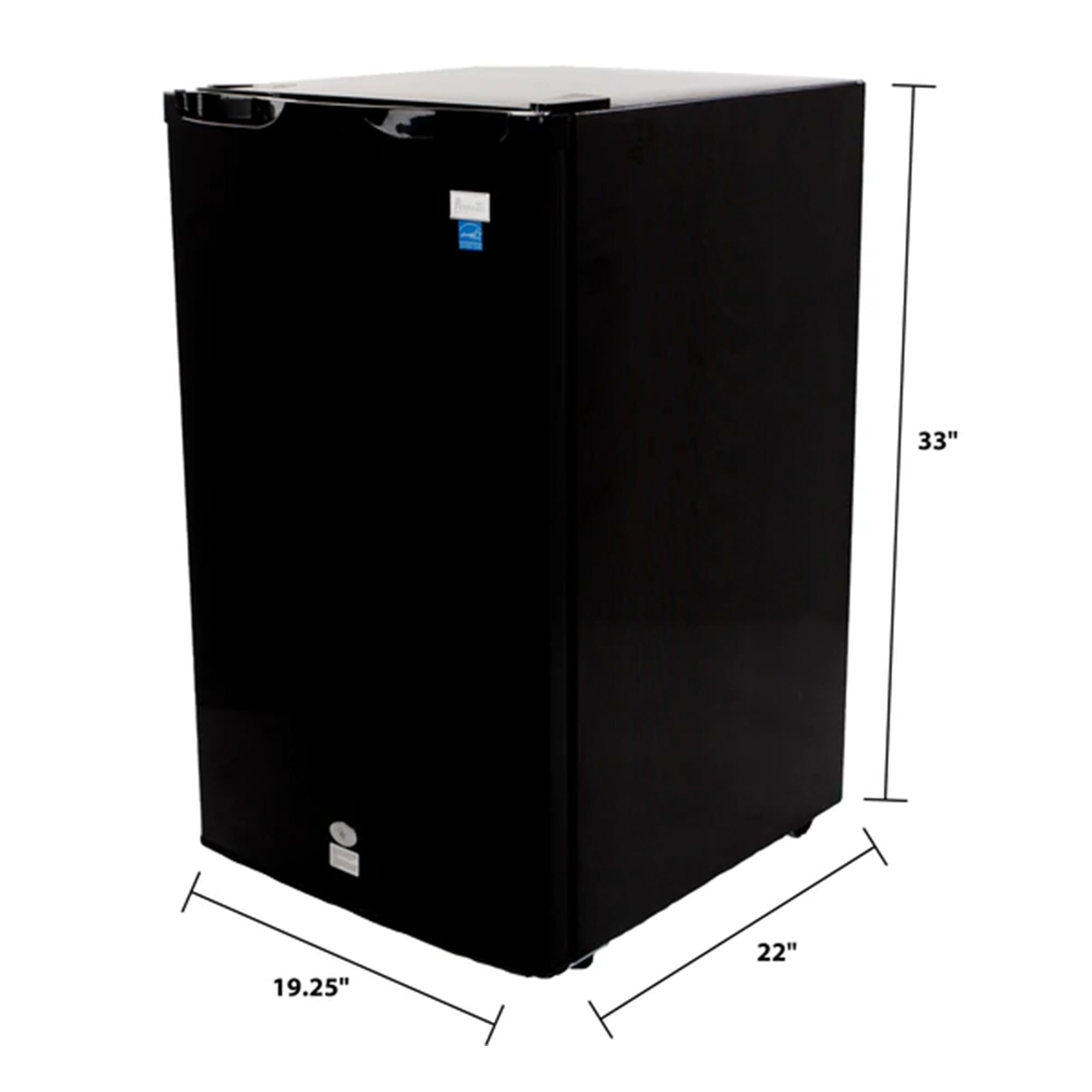 Avanti AR4446B 4.4 Cubic Foot Counter High Mini Fridge & Freezer Combo, Black